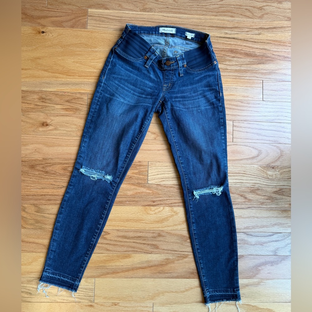 Madewell Maternity Dark Blue Skinny Jeans